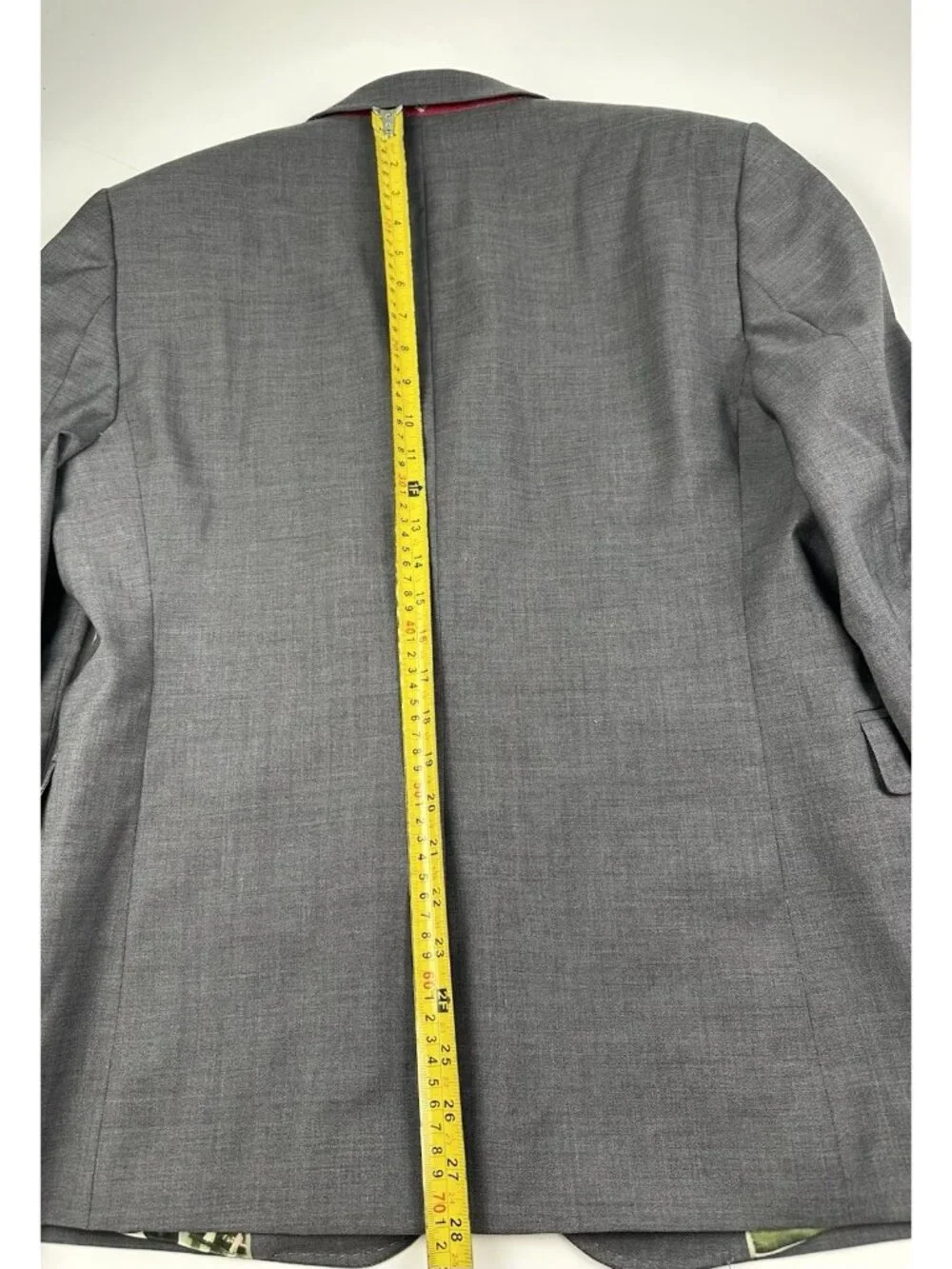Ted Baker Mens Blazer Gray 40S 100% Wool Modern Sports Coat Blazer Suit Jacket